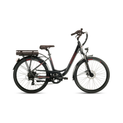 Bicicletă electrică de oraș Garelli VIRTUS CT4 — city bike, motor Bafang 250W, 461Wh, greutate 24 k