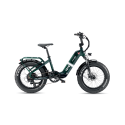 Bicicletă electrică Garelli E-BIKE CICLONE Scout Edition Verde Inglese — fat e-bike compact, motor Bafang 50 Nm, baterie 615Wh