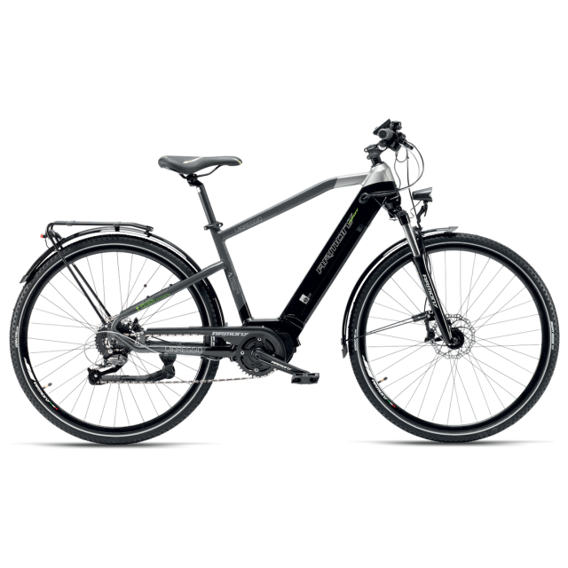 Bicicletă electrică de trekking Armony Viareggio, Shimano Deore 10v, autonomie 117 km, motor Oli 80 Nm, 540Wh, greutate 23 kg