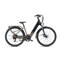 Bicicletă electrică de oraș Armony Matera Evo Gri Negru, Shimano 7v, autonomie 80 km, motor Bafang 45 Nm, 615Wh, greutate 21 kg