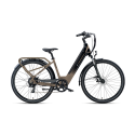 Bicicletă electrică de oraș Armony Matera Evo Gri Negru, Shimano 7v, autonomie 80 km, motor Bafang 45 Nm, 615Wh, greutate 21 kg