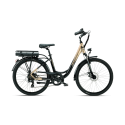 Bicicletă electrică de oraș Armony Firenze Advance Negru Titan, Shimano 7v, autonomie 70 km, motor Bafang 250W, 461Wh, 24 kg
