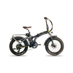 Bicicletă electrică fat pliabilă Armony Asso Negru Rosu, Shimano 6v, autonomie 50 km, motor Bafang 50 Nm, 557Wh, greutate 26 kg