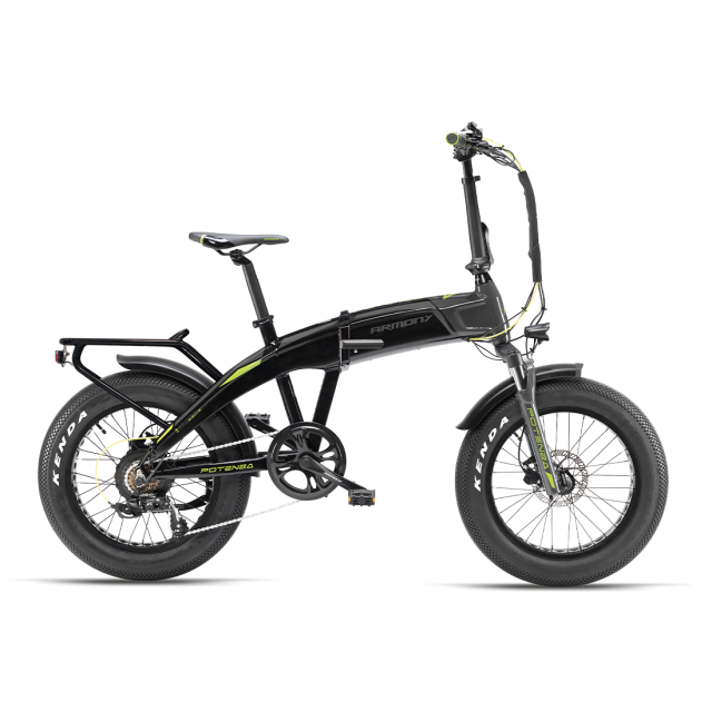Bicicletă electrică fat pliabilă Armony Potenza, Shimano 6v, autonomie 50 km, motor Bafang 50 Nm, 615Wh, greutate 26 kg