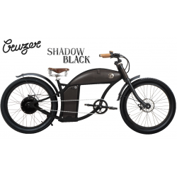 Bicicletă electrică retro Rayvolt Cruzer Shadow Black, autonomie până la 80 km, motor 50 sau 100 Nm, baterie până la 1008Wh