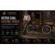 Bicicletă electrică retro Rayvolt Ringo Black, motor 50 Nm, baterie la alegere 360-672Wh, greutate 29 kg