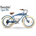 Bicicletă electrică beach cruiser Rayvolt Beachin Laguna Blue, motor 50 Nm, baterie la alegere 360/540Wh, greutate 29-33 kg