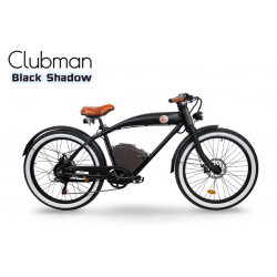 Bicicletă electrică urbană retro Rayvolt Clubman Black Shadow, motor 50 Nm, baterie la alegere 360/540Wh, greutate 27 kg