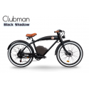Bicicletă electrică urbană retro Rayvolt Clubman Black Shadow, motor 50 Nm, baterie la alegere 360/540Wh, greutate 27 kg