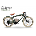 Bicicletă electrică urbană retro Rayvolt Clubman British Green, motor 50 Nm, baterie la alegere 360/540Wh, greutate 27 kg