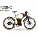 Bicicletă electrică urbană retro Rayvolt Torino Green, autonomie până la 80 km, motor 50 sau 100 Nm, baterie până la 1008Wh